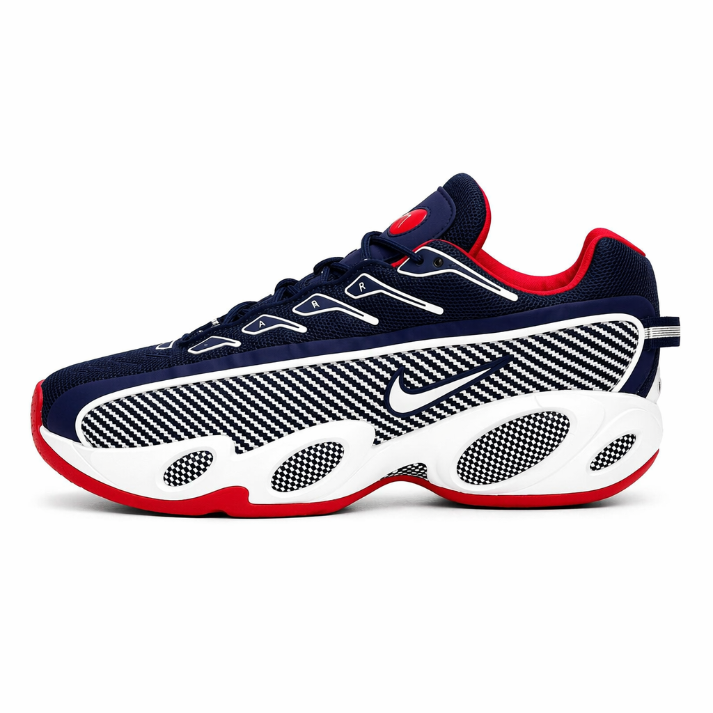 Nike Nocta Glide-White Blue Red