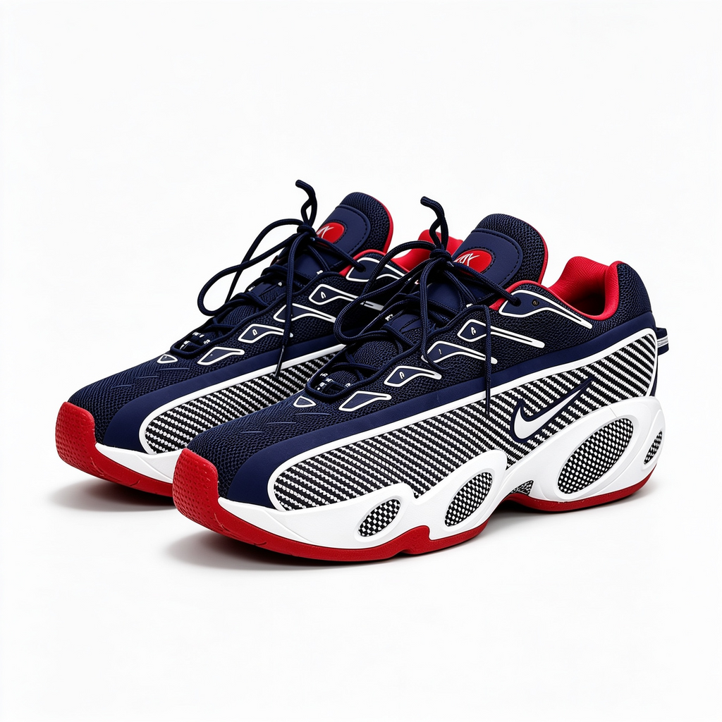 Nike Nocta Glide-White Blue Red
